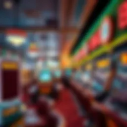 Vibrant bingo hall atmosphere