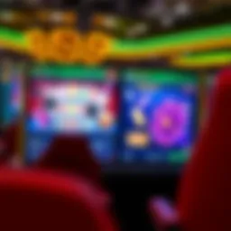 Illustration of online casino interface
