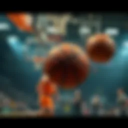 Conceptual illustration of handicap in basketball strategy