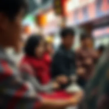 Cultural Insights into South Korea's Betting Practices A visual representation of South Korean culture intertwined with online betting trends.