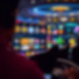 A captivating view of a virtual casino interface showcasing diverse gaming options.