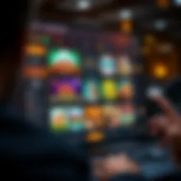 A sophisticated online casino interface showcasing various games and features.