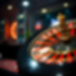 An elegant roulette wheel showcasing its vibrant colors and distinctive layout.