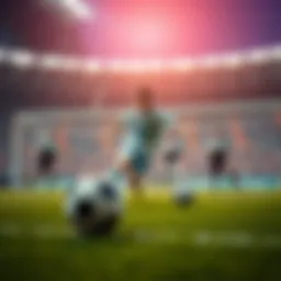 Visual representation of soccer data analysis