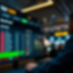 A digital interface showcasing betting options